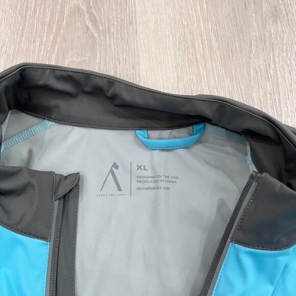 Above the Links Waterproof Windproof Elite Performance Golf Wear Tops - Aqua Blu - Picture 4 of 7